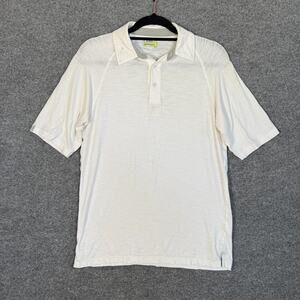 Tasc Shirt Mens Small Gray Polo Shirt Casual Short Sleeve Performance Bamboo